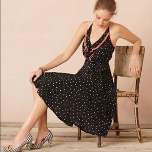 100% Silk Anthropologie Gull Wing Dress